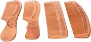 SOESFOUFU 8 Pcs Peach Wood Hair Comb Ear Piercing Cleaning Solution Honeycomb Lip Gloss Tube Hair Styling Hair Comb Grooming Comb No Snag Comb Hair Detangler Brush Styling Comb