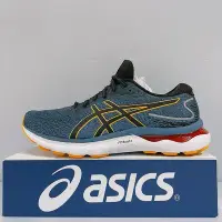 在飛比找Yahoo!奇摩拍賣優惠-ASICS GEL-NIMBUS 24 (4E) 男生 藍色