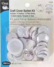 (2) Dritz Craft Cover Button Kit, NEW
