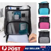 Mesh Shower Storage Bag Bathroom Carry Tote Toiletry Organizer Holder Pockets AU