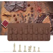 Silicone Chocolate Mould International Chess Shapes Chocolate Cake Ice Fondant Mould Baking for DIY Candy Cake