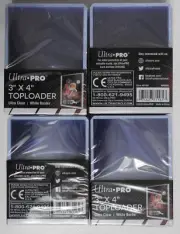 ULTRA PRO TOP LOADERS - 3 X 4 INCH WHITE BORDER(X100) - FREE UK P&P