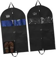 TINEASUR 2 Pcs Dust Cover Suit Garment Bag Clothes Bags for Travel Suit Cover Bags Suit Bag Garment Bags for Suits Moving Supplies Clothing Bags for Travel Garment Bags for Hanging Clothes