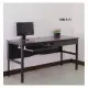 寬160環保低甲醛工作桌(附鍵盤架+抽屜) 電腦桌 書桌 辦公桌 會議桌【馥葉】型號DE1606-K-DR