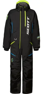 Scott DS Shell Dryo 2023 One Piece Snowmobile Suit, black-yellow, Size 2XL for Men Black Yellow