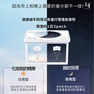 韓國 Lafeuilles Day & Night Mask 日夜面膜 局部面膜 保濕面膜 集中面膜 盒裝