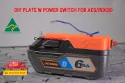 For 18V AEG RIDGID FORCE 18V Battery Adaptor Base DIY W Switch Up to 30Ah 16GA