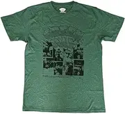 [Rock Off officially licensed products] Green Day T Shirt Dookie Frames Band Logo Official Mens Green L