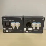 C by GE TUNABLE WHITE SMART BULBS TWO 2 PACKs 4 LED 800 Lumens BR30 Floodlights