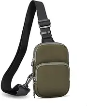 Phone Holster Neoprene Sling Crossbody Bags with shoulder Strap, Lightweight Chest Bag Compatible with Travel Sports Running Hiking Case Cover