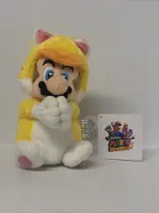 Cat Mario with Magnets Small Plush 6” Toy Super Mario 3D World Nintendo New Tags