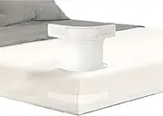 Bed Sheet Holder – No Slip Sheet Clips, Secure Bed Sheets in Place, Heavy-Duty Bed Sheet Fasteners for Mattress Corners (White)