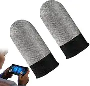 Finger Game Sleeves - Finger Sleeve Cots Protector Anti-Slip Fingertips,Touchscreen Breathable Thumb Protectors Covers for Women, Men Mobile Phone Games