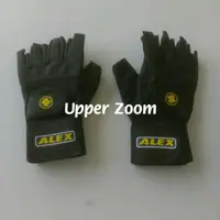 在飛比找松果購物優惠-台灣製造 ALEX A18 重量訓練皮革手套 重量訓練手套 