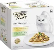 FANCY FEAST Inspirations Adult Wet Cat Food Chicken Variety Pack 24x70g