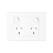 HPM 10A White Matte VIVO Horizontal Double Powerpoint - Matt White