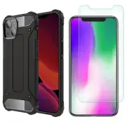 Case Armor + Tempered Glass Screen Protector Guard For iPhone 13 Mini (2021)