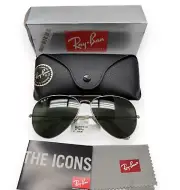 Ray-Ban Sunglasses RB 3025 001/58 Gold Green Polarized 62mm (Large) w/case