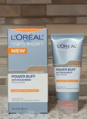 L'OREAL MEN'S EXPERT POWER BUFF ANTI-ROUGHNESS EXFOLIATOR 2.0 FL.OZ WITH BOX NEW