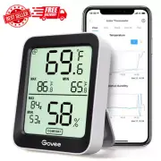 Govee Hygrometer Thermometer H5075, Bluetooth Indoor Room Temperature Black