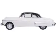 1950 Oldsmobile Rocket 88 Coupe Marol Gray with Black Top 1/87 (HO) Model Car