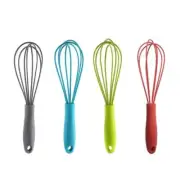 Handheld Whisks Cream Foams Maker NonSlip Eggs Mixer Silicone Eggs Mixer
