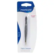 MANICARE STRAIGHT GOLD TIPPED TRIPLE X TWEEZERS 35700