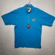 Outer Banks Jimmy Buffett Margaritaville Key West Blue Polo Shirt Mens Medium