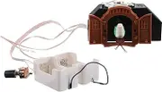 TOPPERFUN Vintage Wall Clock Mechanism Replacement Non-Hook for Wall-Mounted Quartz Clock