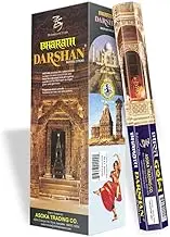 Darshan Bharath Darshan Hexagon Incense Sticks Meditation Agarbatti (6 Pack)