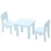 3 Pcs Kids Table Chair Simulation Furniture Mini Chair Toy Children Desk Chair Set Furniture Model Chair Model Toy