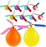 Vaguelly 10pcs Balloon Plane Rocket Balloons Balloon Toy Balloon Powered Helicopter Balloon Helicopter Toy Birthday Party Balloons Balloon Launcher Toy Balloon Boat Toy Flying Toys Plastic