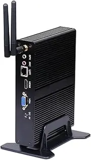 HUNSN Fanless Mini PC, Desktop Computer, HTPC, Nano Kodi Box, N2910 N2920 N2930, Windows 11 / Linux Ubuntu, BM11, VGA, HDMI, USB3.0, 4 x USB2.0, LAN, 8G RAM, 512G SSD