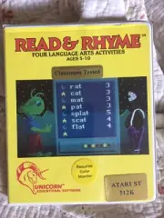 READ & RHYME by Unicorn for Atari ST/Mega/TT NEW disk