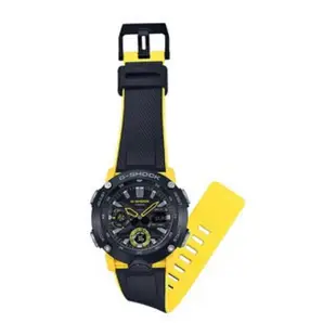CASIO G-SHOCK GA-2000-1A9 雙顯電子錶(黑X黃)