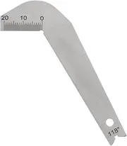uxcell Drill Bit Gauges 118 Degree Drill Sharpening Gauge, Stainless Steel Angle Measuring Gage