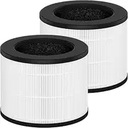 NIVMOWN【2 PACK】Airmega 100 Replacement Filters Compatible with Coway Airmega 100 Models AP-0823E Air Cleaner Purifier 3-in-1 H13 True Hepa,Activated Carbon Filter and Nylon Pre-filter (2)