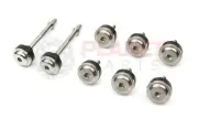 Ford Falcon BA BF FG FGX BARRA Cam Cover Titanium Bolts SET SILVER/RAW XR6 Turbo