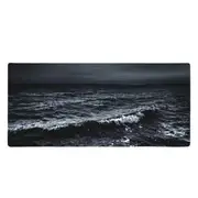 ANYMOB Mouse Pad Black 400X900X5MM Art Series Marble Computer Laptop Rubber Mat