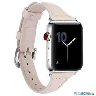腕帶 錶帶 適用apple watch5代智能手表真皮腕帶蘋果手表表帶皮質iwatch 4/3/2/1代
