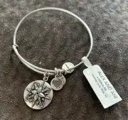 Alex And Ani Silver Tone Healing Love Bracelet