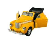 WELLY 1938 OPEL KAPITAN CABRIOLET YELLOW OLD TIMER 1:34 DIE CAST METAL MODEL NEW