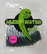MUDDY WATER BAITS, 2-1/4" SOLID BODY & TAIL W/ GARLIC, CRAPPIE POLE BAIT MW-018