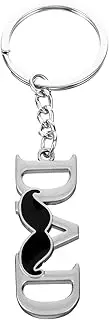 [MOKKHNB] Father's Day Keychain for Dad Durable Zinc Alloy Keyring with Creative Dad Design present Box Included Portable Bag Pendant for Key Hanging Adorn