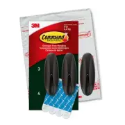 Outdoor Large Bronze Hooks, Holds up to 5 lb, 3 Hooks and 4 Strips, Damage Fr...