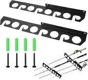 Fishing Rod Organizer – Fishing Rod Storage Rack | Wall Mounted Horizontal Storage Rack For Fishing Rods And Poles, Space-Saving Organizer For Hiking Poles, Hockey Sticks, Multi-Purpose Gear Holder