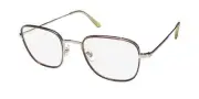 NEW GARRETT LEIGHT PRESTON GLASSES SQUARE FULL-RIM SILVER SIT-S-B 48-21-145