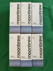 Set Of 6 MoonBrew Deluxe Glass Shaker 16 Oz Bottles