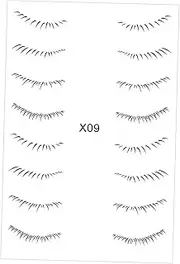 Amagogo under Eye Eyelash Sticker False Eyelashes Stickers Waterproof Makeup Tool Transfer Lashes Decals for Beginner Female Ladies