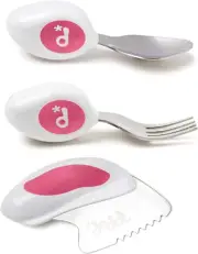 Doddl Cutlery Set, Toddler Self Feeding Cutlery, Spoon, Fork & Knife, 12Month...